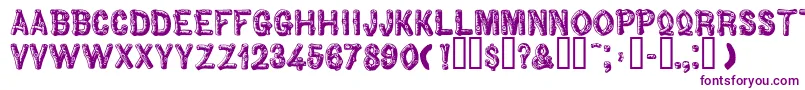 Woodbadge Font – Purple Fonts on White Background