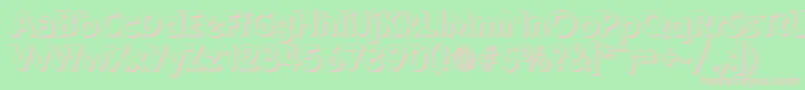 fuente KoblenzshadowBold – Fuentes Rosadas Sobre Fondo Verde
