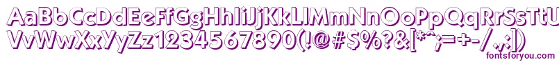 KoblenzshadowBold Font – Purple Fonts on White Background