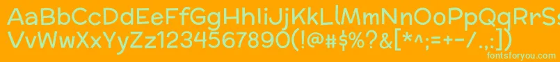 MclarenRegular Font – Green Fonts on Orange Background