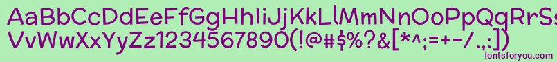 MclarenRegular Font – Purple Fonts on Green Background