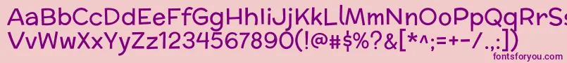 MclarenRegular Font – Purple Fonts on Pink Background