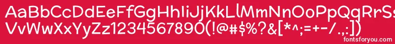 Шрифт MclarenRegular – белые шрифты на красном фоне