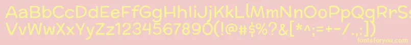 MclarenRegular-Schriftart – Gelbe Schriften auf rosa Hintergrund