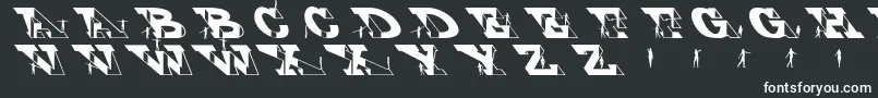 Vertigopeople Font – White Fonts on Black Background