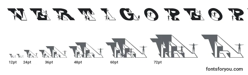 Vertigopeople Font Sizes