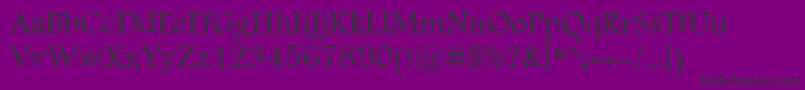 Шрифт Andalus – чёрные шрифты на фиолетовом фоне