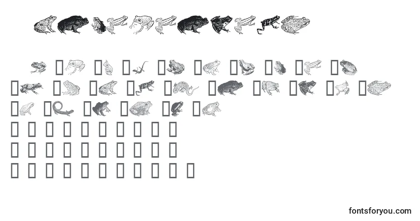 Amphibiprint-fontti – aakkoset, numerot, erikoismerkit