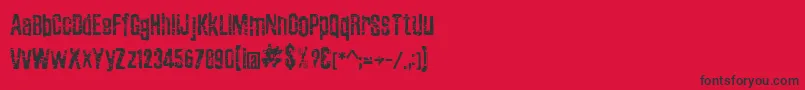 ZubajdaGrng Font – Black Fonts on Red Background