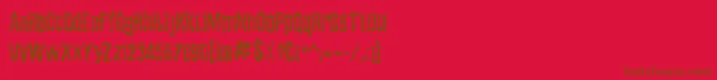 Шрифт ZubajdaGrng – коричневые шрифты на красном фоне