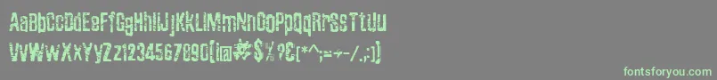 ZubajdaGrng Font – Green Fonts on Gray Background