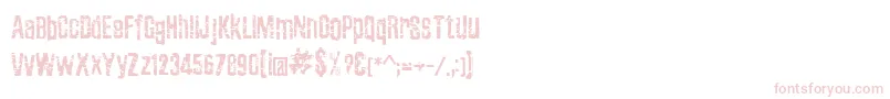 ZubajdaGrng Font – Pink Fonts on White Background