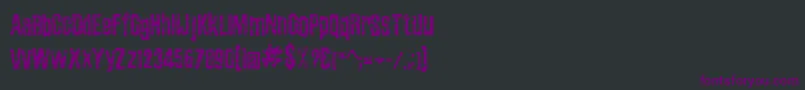 ZubajdaGrng Font – Purple Fonts on Black Background