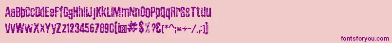 ZubajdaGrng Font – Purple Fonts on Pink Background