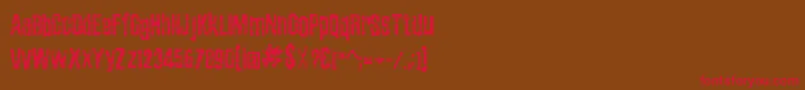 ZubajdaGrng Font – Red Fonts on Brown Background