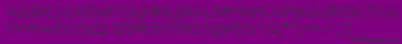 フォントDotness – 紫の背景に黒い文字