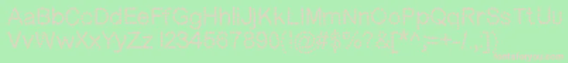 Dotness Font – Pink Fonts on Green Background