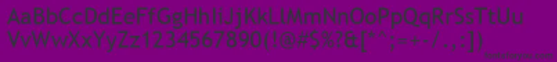 TrebuchetMs Font – Black Fonts on Purple Background