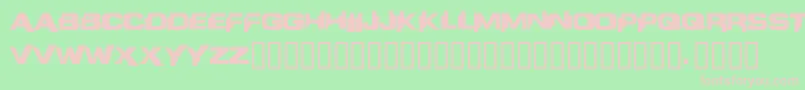 Liandri Font – Pink Fonts on Green Background