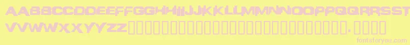 Liandri Font – Pink Fonts on Yellow Background
