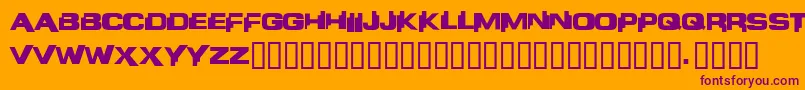 Liandri Font – Purple Fonts on Orange Background