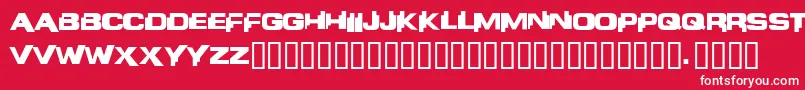 Liandri Font – White Fonts on Red Background