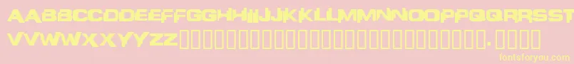 Liandri Font – Yellow Fonts on Pink Background