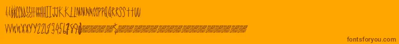 Graphmaster Font – Brown Fonts on Orange Background