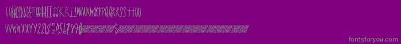 Graphmaster-Schriftart – Graue Schriften auf violettem Hintergrund