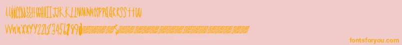 Graphmaster Font – Orange Fonts on Pink Background
