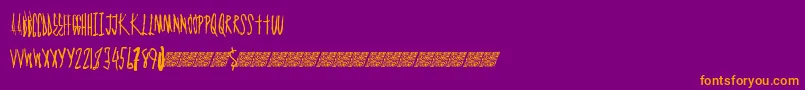 Graphmaster Font – Orange Fonts on Purple Background