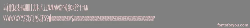 Graphmaster Font – Pink Fonts on Gray Background