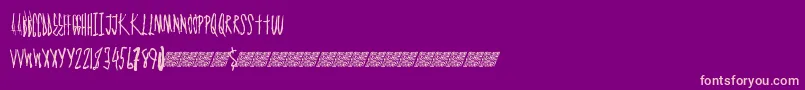 Graphmaster Font – Pink Fonts on Purple Background
