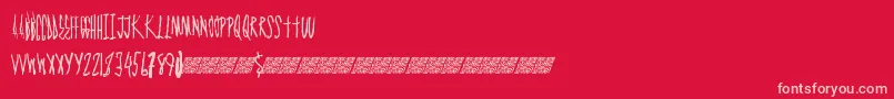 フォントGraphmaster – 赤い背景にピンクのフォント