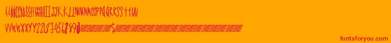 Graphmaster Font – Red Fonts on Orange Background