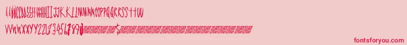 Graphmaster Font – Red Fonts on Pink Background