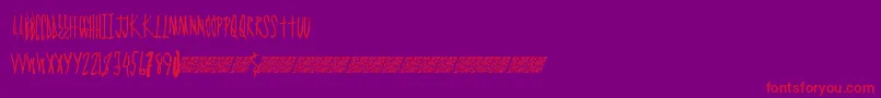 Graphmaster Font – Red Fonts on Purple Background