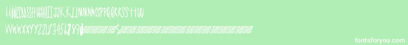 fuente Graphmaster – Fuentes Blancas Sobre Fondo Verde