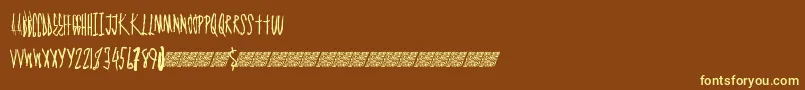 Graphmaster Font – Yellow Fonts on Brown Background