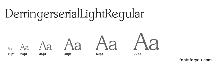 Größen der Schriftart DerringerserialLightRegular