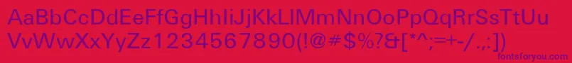 GalaxanLight Font – Purple Fonts on Red Background