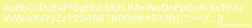 GalaxanLight Font – White Fonts on Yellow Background