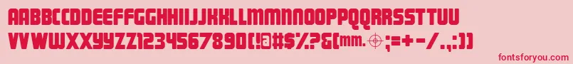 Magnum ffy Font – Red Fonts on Pink Background