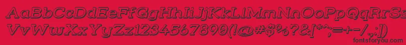 Strslw3i Font – Black Fonts on Red Background