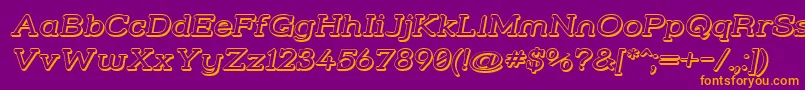 Strslw3i Font – Orange Fonts on Purple Background