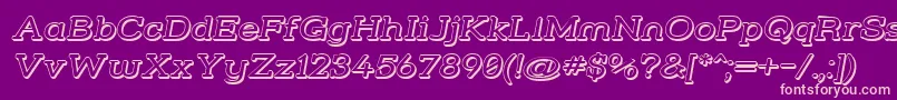 Strslw3i Font – Pink Fonts on Purple Background