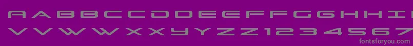 Grandsporttitle-Schriftart – Graue Schriften auf violettem Hintergrund