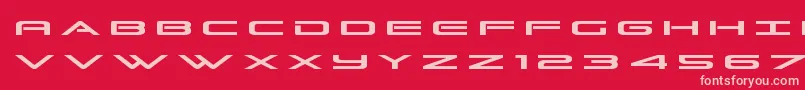Grandsporttitle Font – Pink Fonts on Red Background