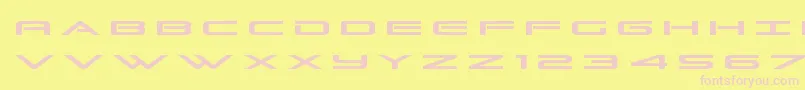 Grandsporttitle Font – Pink Fonts on Yellow Background