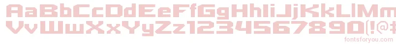 QuadrangleRegular Font – Pink Fonts on White Background